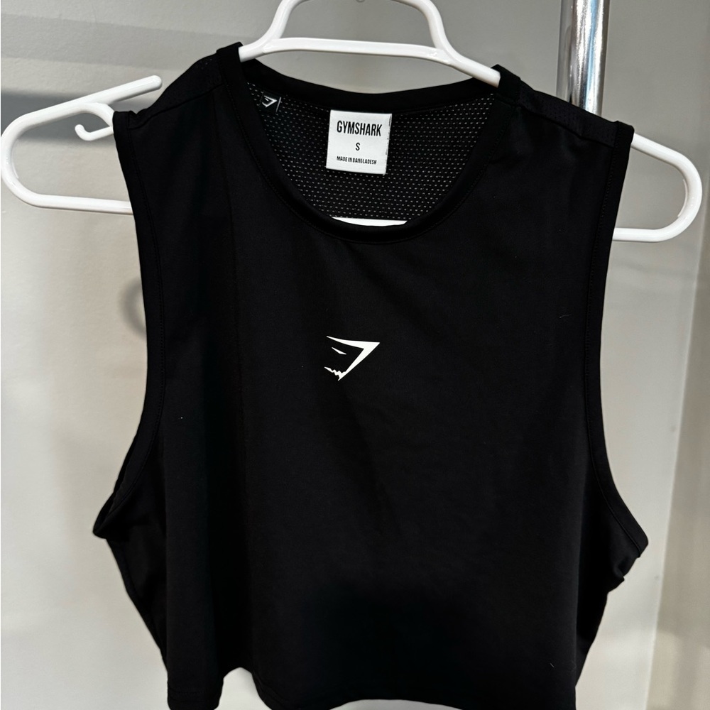 Gymshark Black Sleeveless Crop Top